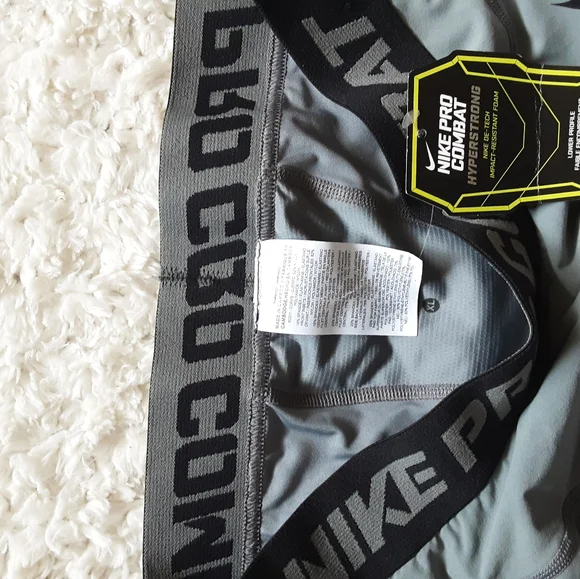 Nike Pro Combat Hyperstrong Hard Plate Football Shorts Gray 634668 065 NWT